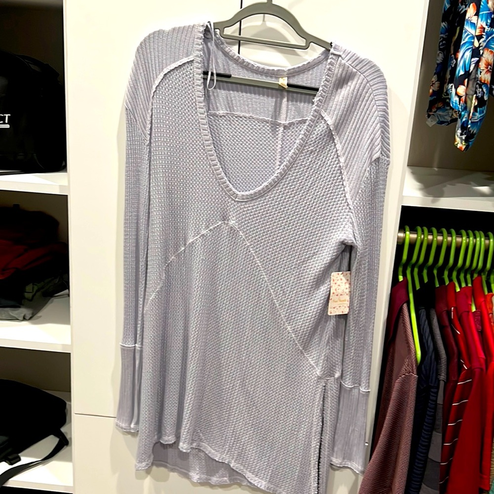 NWT Free People light Perriwinkle size M tunic